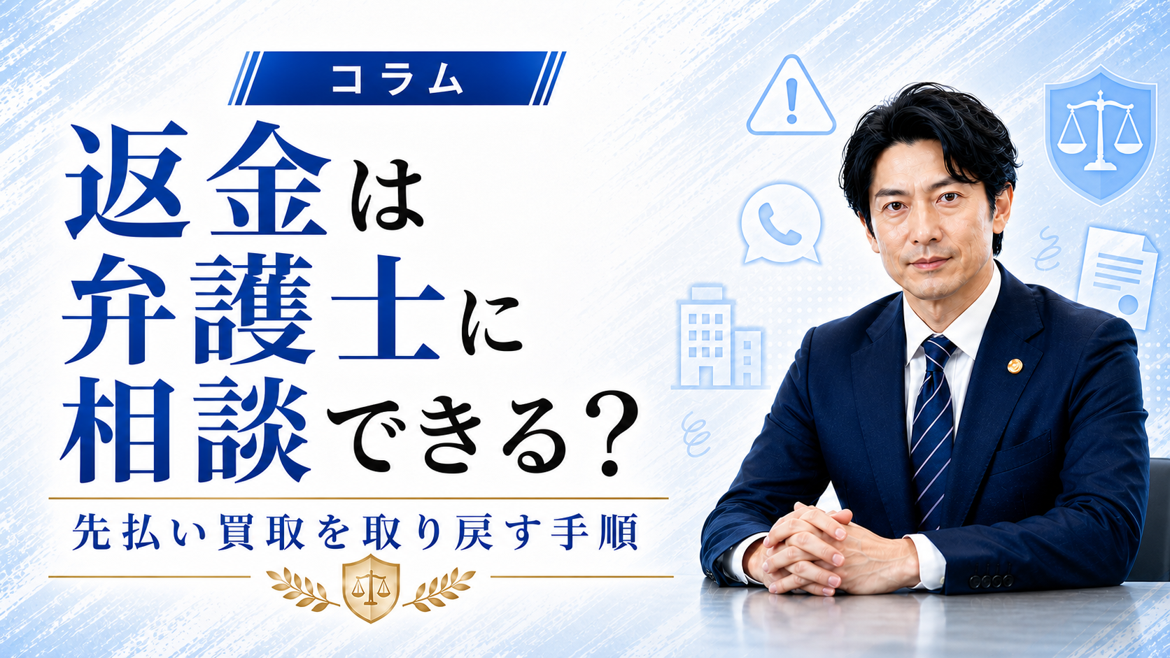先払い買取の返金は弁護士に相談できる？取り戻すための手順