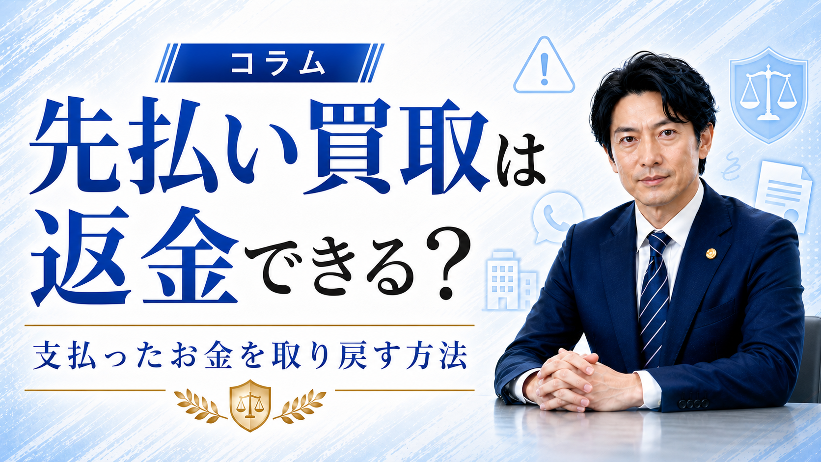 先払い買取は返金できる？支払ったお金を取り戻す方法