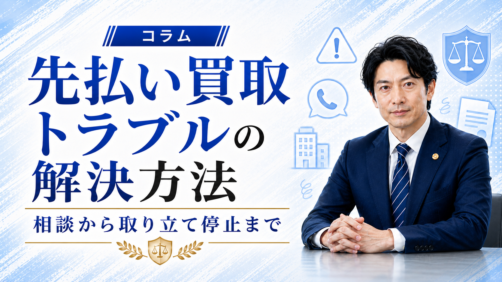 先払い買取トラブルの解決方法｜相談から取り立て停止までの流れ