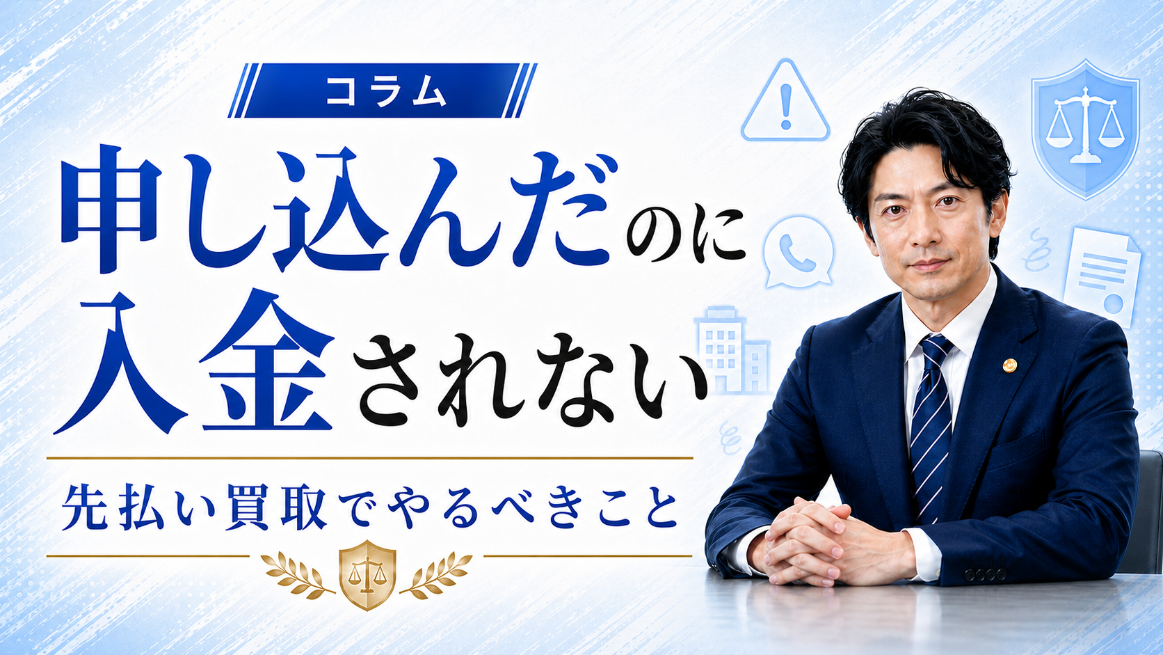 先払い買取に申し込んだのに入金されない時にやるべきこと