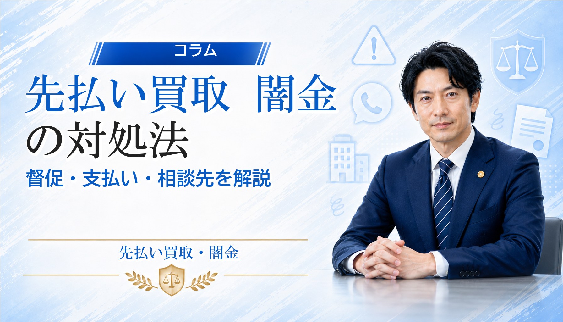 先払い買取 闇金の対処法｜督促・支払い・相談先を解説