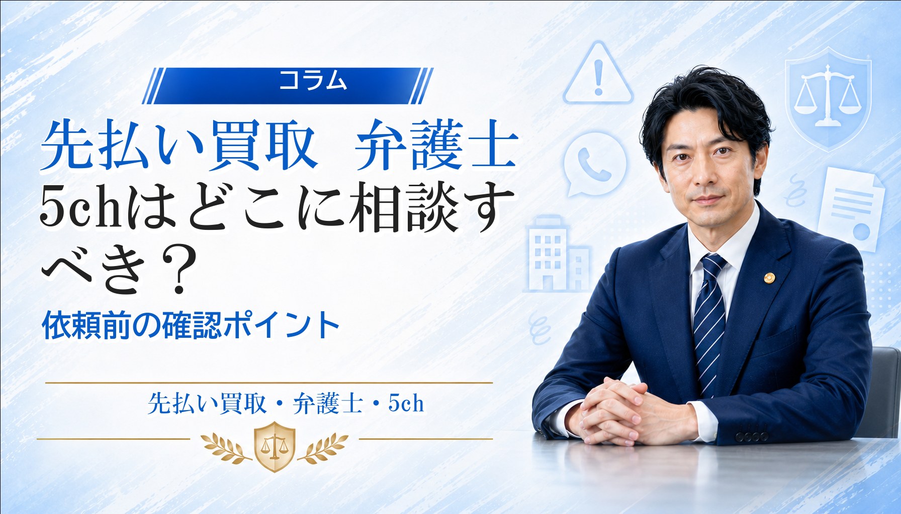 先払い買取 弁護士 5chはどこに相談すべき？依頼前の確認ポイント