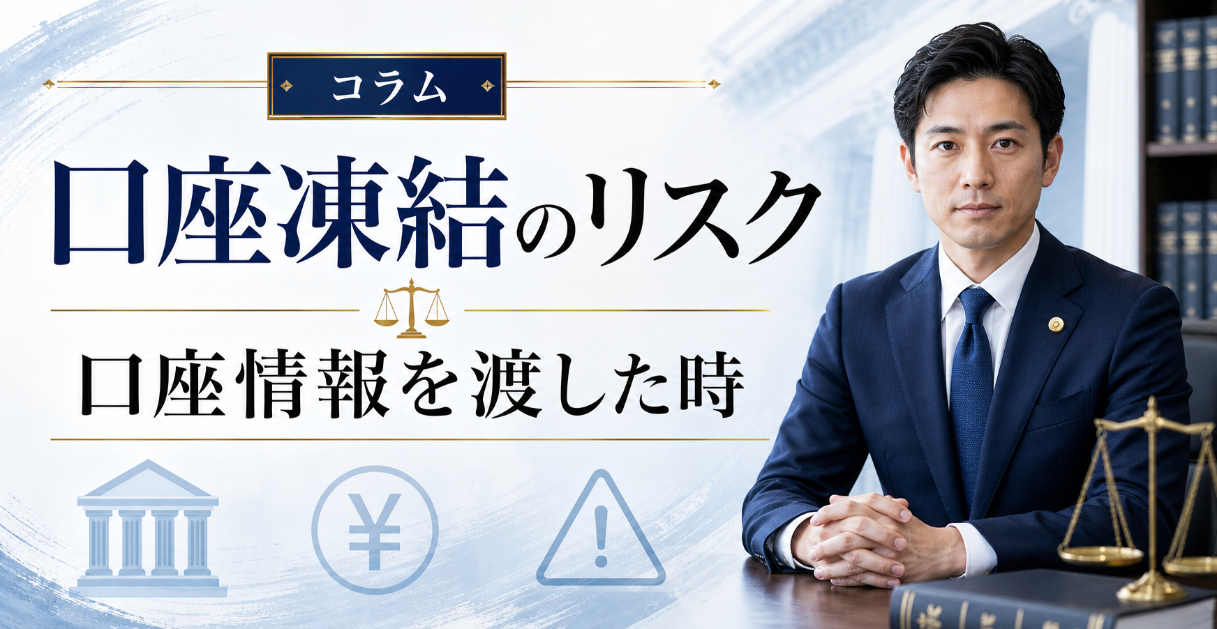 先払い買取で口座凍結されることはある？口座情報を渡した時のリスク