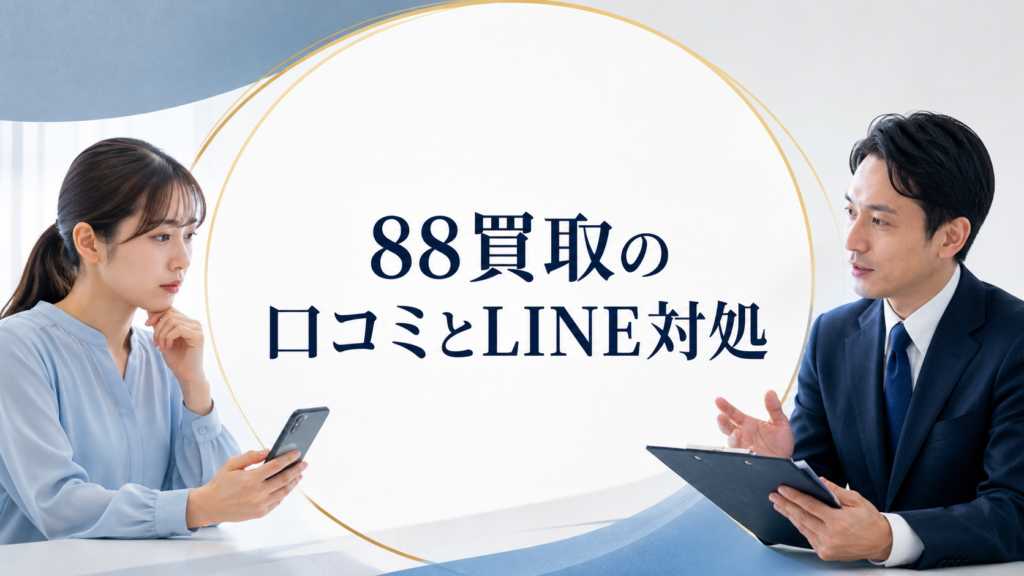 88買取の口コミ・評判｜先払い買取・闇金のLINE連絡と対処法