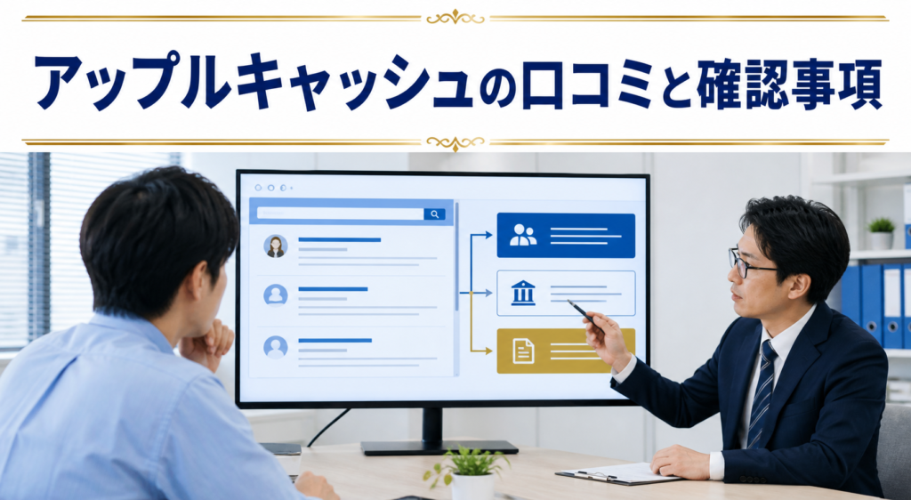 アップルキャッシュの口コミ・評判|先払い買取・闇金の確認情報と相談前の注意点