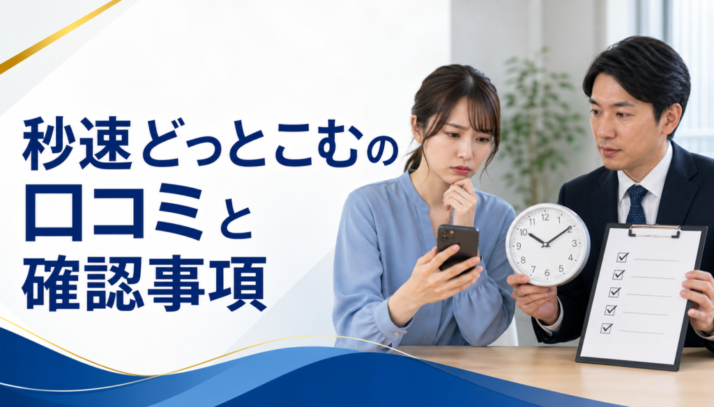 秒速どっとこむの口コミ・評判｜先払い買取・闇金の確認情報と相談前の注意点