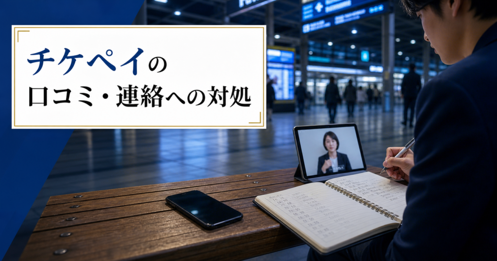 チケペイの口コミ・評判｜先払い買取・闇金のLINE連絡と対処法