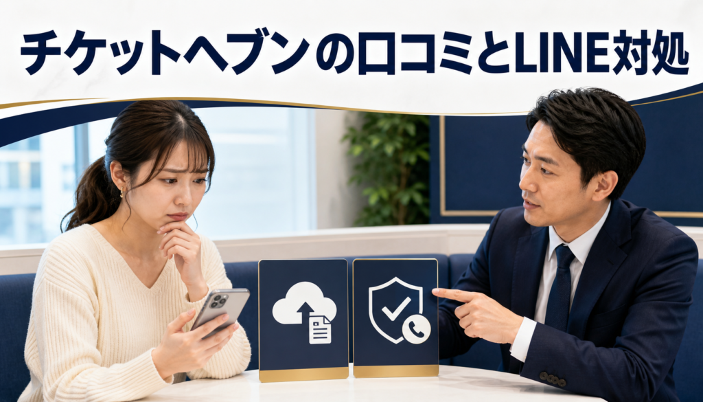 チケットヘブンの口コミ・評判｜先払い買取・闇金のLINE連絡と対処法