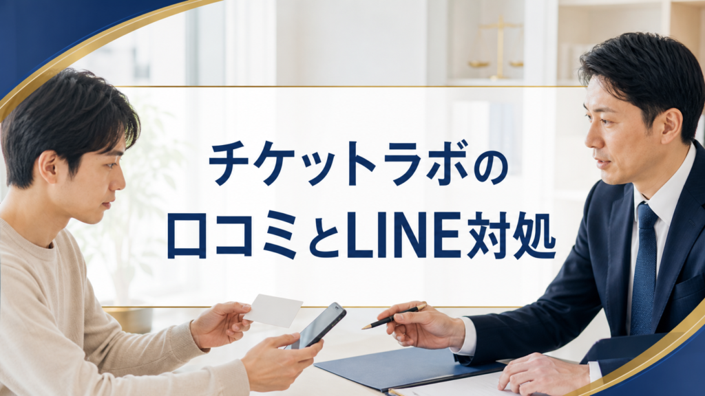 チケットラボの口コミ・評判|先払い買取・闇金のLINE連絡と対処法