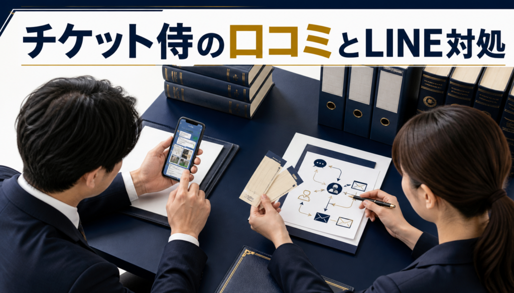 チケット侍（チケットサムライ）の口コミ・評判｜先払い買取・闇金のLINE連絡と対処法