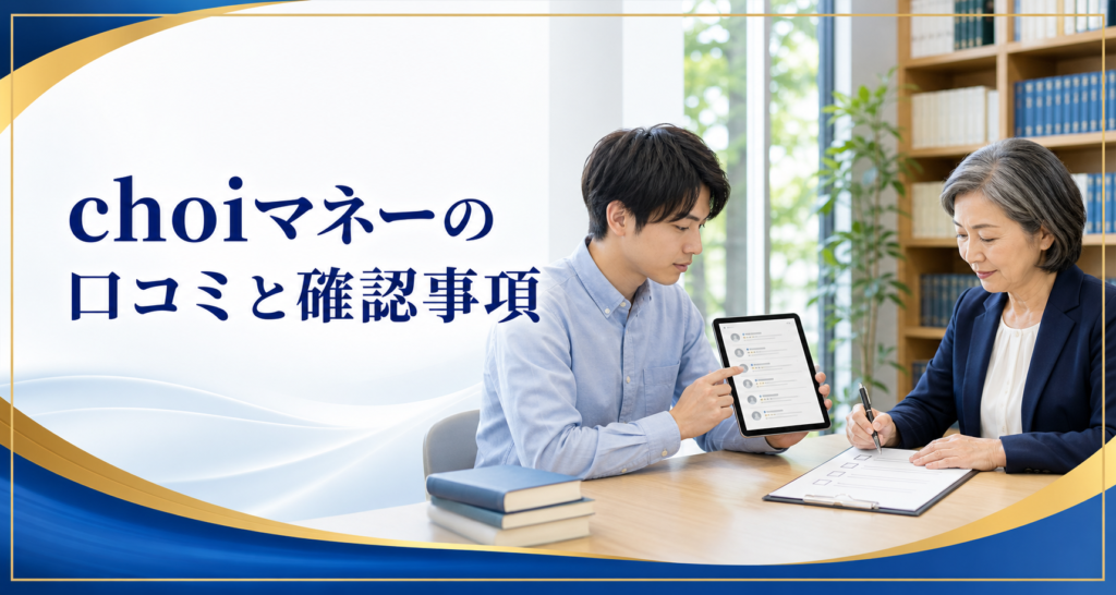 choiマネー（チョイマネー）の口コミ・評判｜先払い買取・闇金の確認情報と相談前の注意点