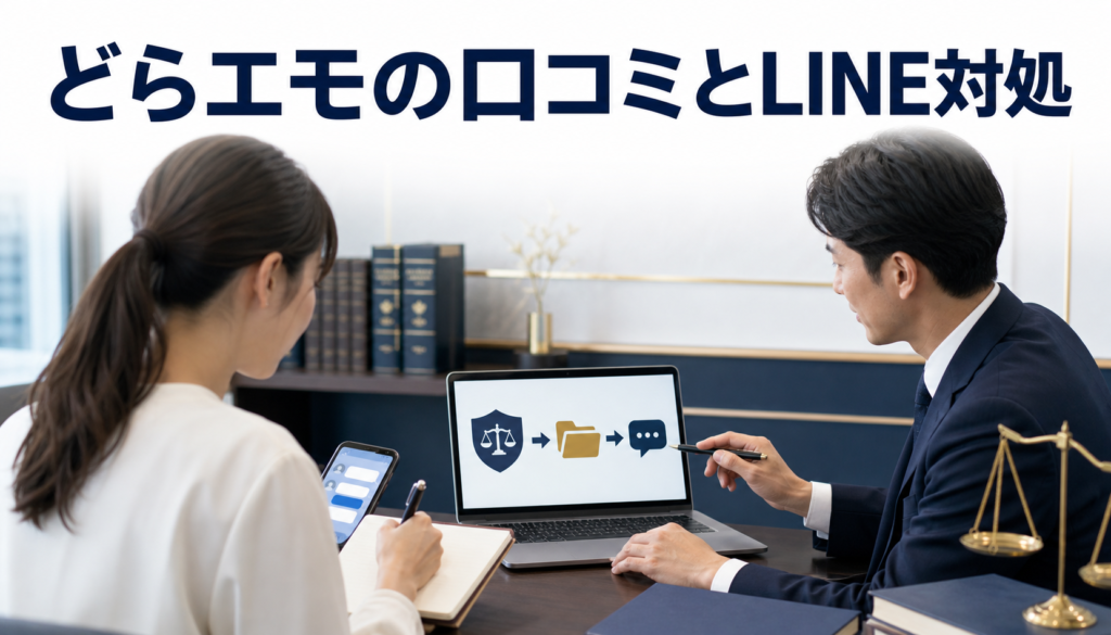 どらエモの口コミ・評判|先払い買取・闇金のLINE連絡と対処法