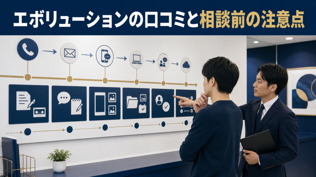 エボリューションの口コミ・評判｜先払い買取・闇金の確認情報と相談前の注意点