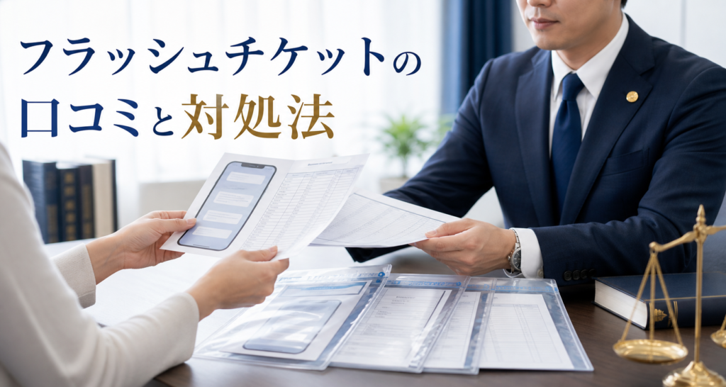 Flash Ticket（フラッシュチケット）の口コミ・評判｜先払い買取・闇金のLINE連絡と対処法