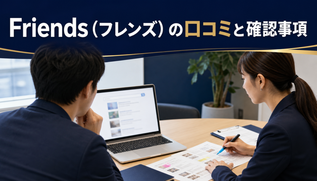 Friends（フレンズ）の口コミ・評判｜先払い買取・闇金の確認情報と相談前の注意点