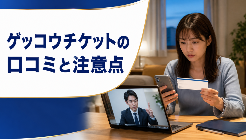 ゲッコウチケットの口コミ・評判｜先払い買取・闇金の確認情報と相談前の注意点