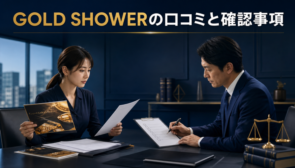 GOLD SHOWER（ゴールドシャワー）の口コミ・評判｜先払い買取・闇金の確認情報と相談前の注意点