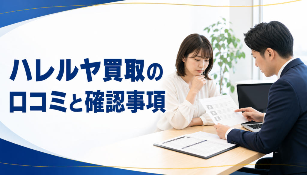 ハレルヤ買取の口コミ・評判｜先払い買取・闇金の確認情報と相談前の注意点