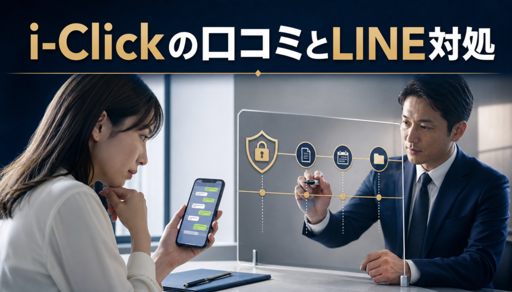 i-Click（アイクリック）の口コミ・評判｜先払い買取・闇金のLINE連絡と対処法