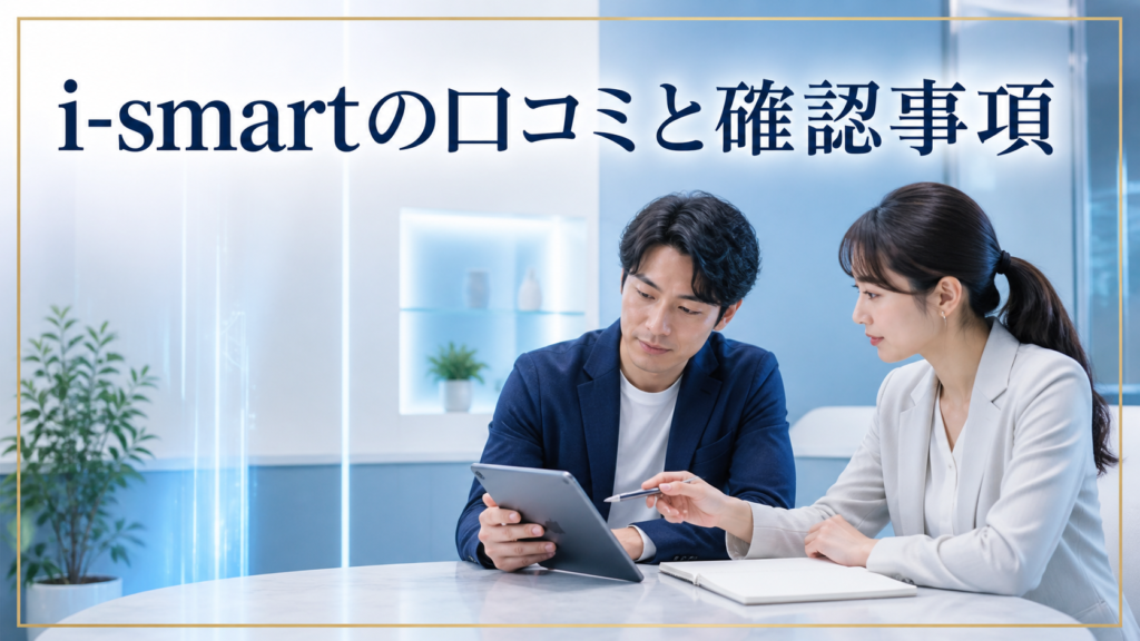 i-smart（アイスマート）の口コミ・評判｜先払い買取・闇金の確認情報と相談前の注意点