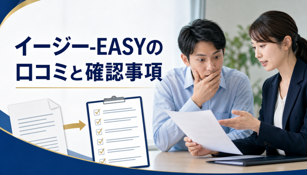 イージー-EASYの口コミ・評判｜先払い買取・闇金の確認情報と相談前の注意点