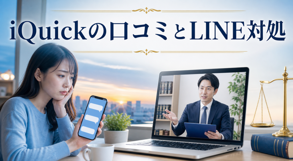 iQuick（アイクイック）の口コミ・評判｜先払い買取・闇金のLINE連絡と対処法