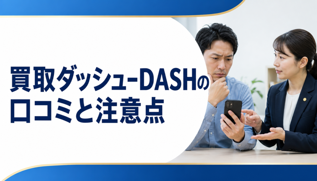 買取ダッシュ-DASHの口コミ・評判｜先払い買取・闇金の確認情報と相談前の注意点
