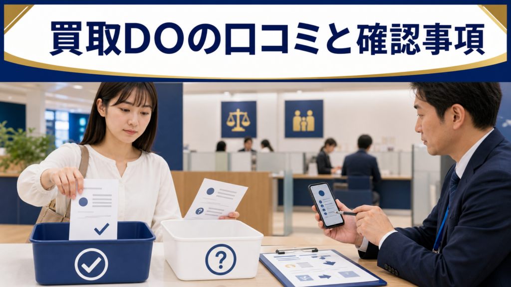 買取DOの口コミ・評判｜先払い買取・闇金の確認情報と相談前の注意点