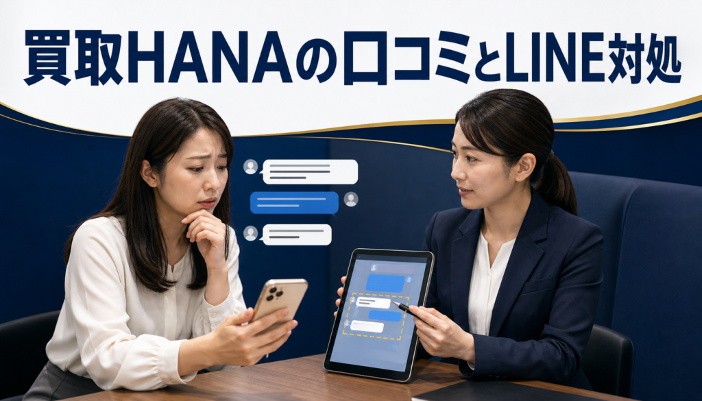 買取HANA(ハナ)の口コミ・評判|先払い買取・闇金のLINE連絡と対処法