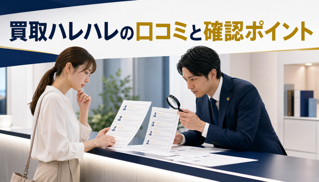 買取ハレハレの口コミ・評判｜先払い買取・闇金の確認情報と相談前の注意点
