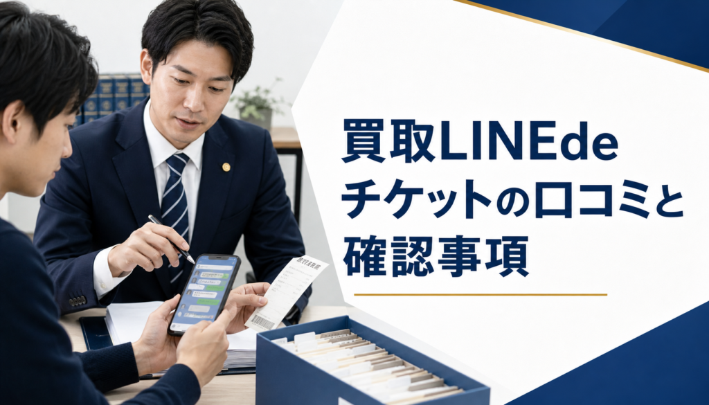 買取LINEdeチケットの口コミ・評判｜先払い買取・闇金の確認情報と相談前の注意点