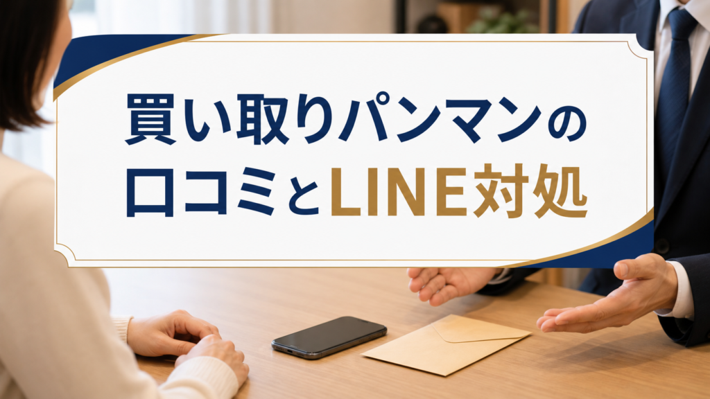 買い取りパンマンの口コミ・評判｜先払い買取・闇金のLINE連絡と対処法