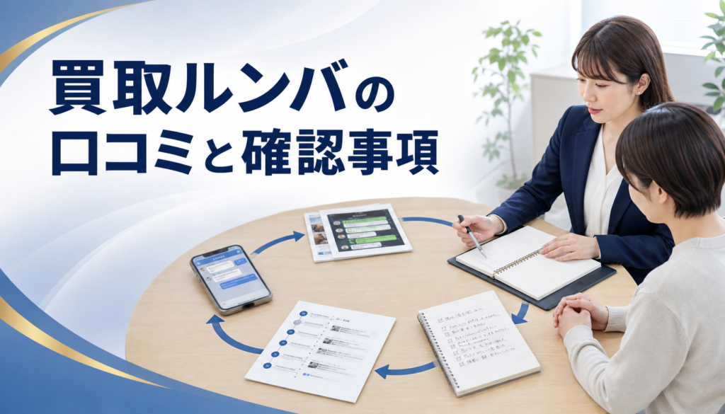 買取ルンバの口コミ・評判｜先払い買取・闇金の確認情報と相談前の注意点