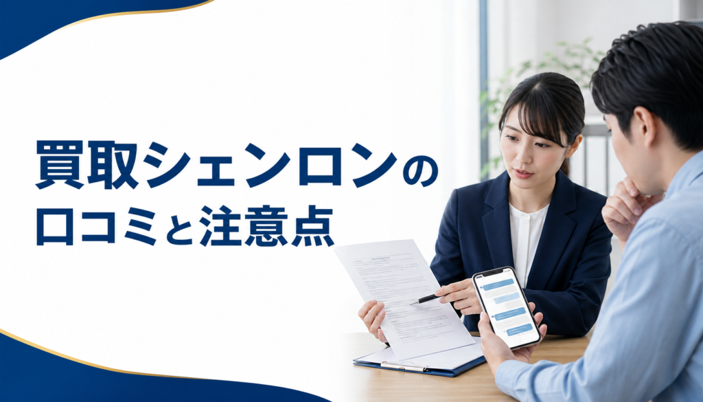 買取シェンロンの口コミ・評判｜先払い買取・闇金の確認情報と相談前の注意点