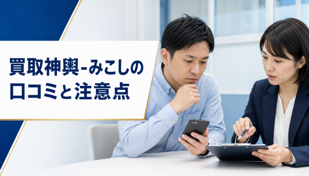 買取神輿-みこしの口コミ・評判｜先払い買取・闇金の確認情報と相談前の注意点