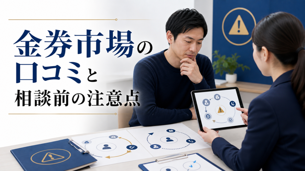 金券市場(キンケンイチバ)の口コミ・評判|先払い買取・闇金の確認情報と相談前の注意点
