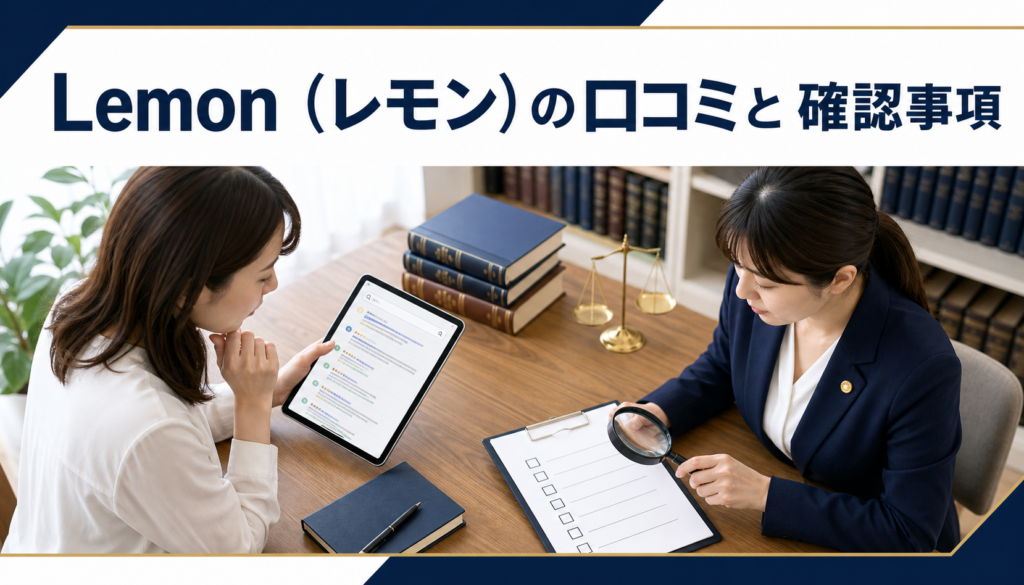 Lemon（レモン）の口コミ・評判｜先払い買取・闇金の確認情報と相談前の注意点