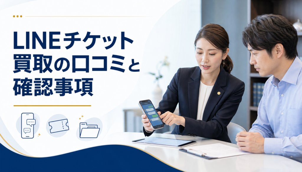 LINEチケット買取の口コミ・評判｜先払い買取・闇金の確認情報と相談前の注意点
