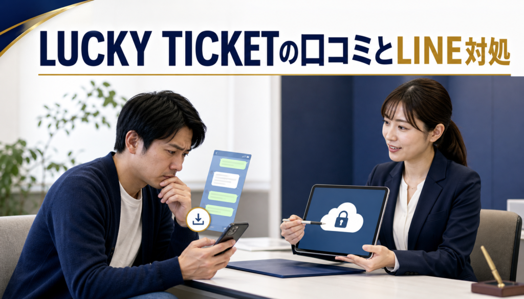 LUCKY TICKET(ラッキーチケット)の口コミ・評判｜先払い買取・闇金のLINE連絡と対処法