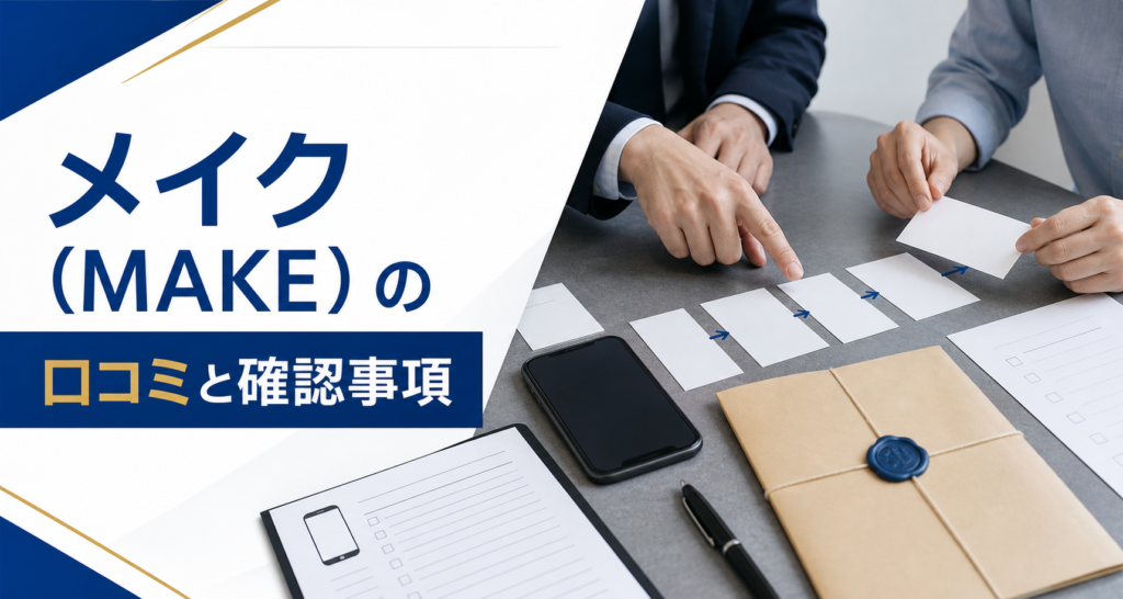 メイク（MAKE）の口コミ・評判｜先払い買取・闇金のLINE連絡と対処法