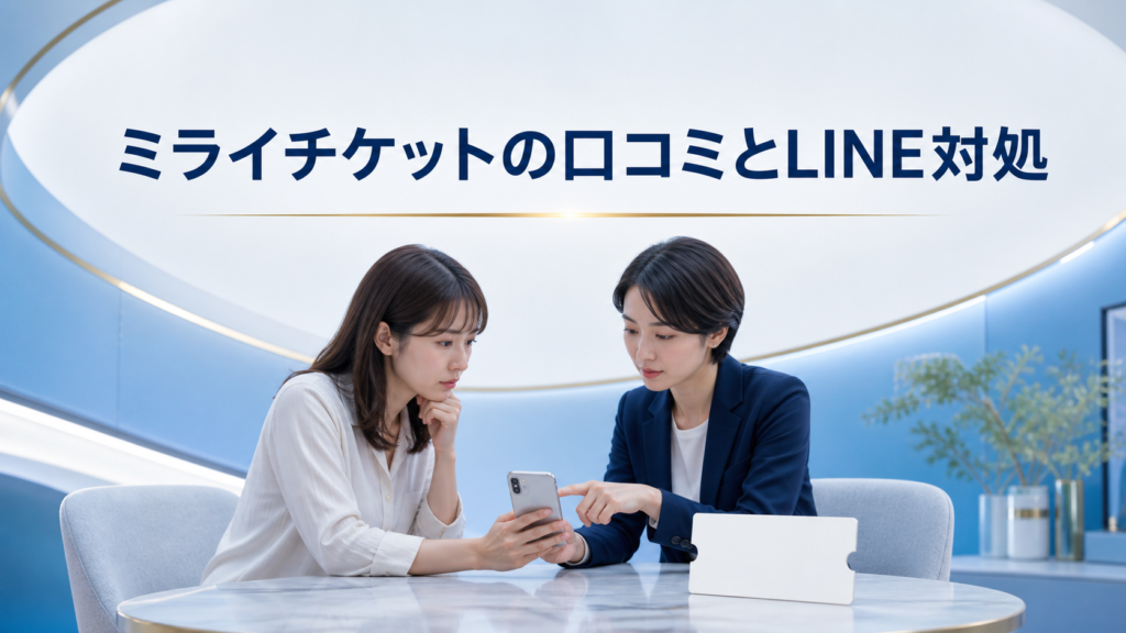 ミライチケットの口コミ・評判｜先払い買取・闇金のLINE連絡と対処法