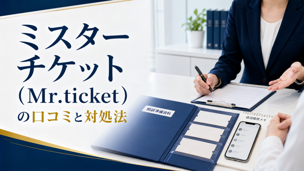 ミスターチケット（Mr.ticket）の口コミ・評判｜先払い買取・闇金のLINE連絡と対処法