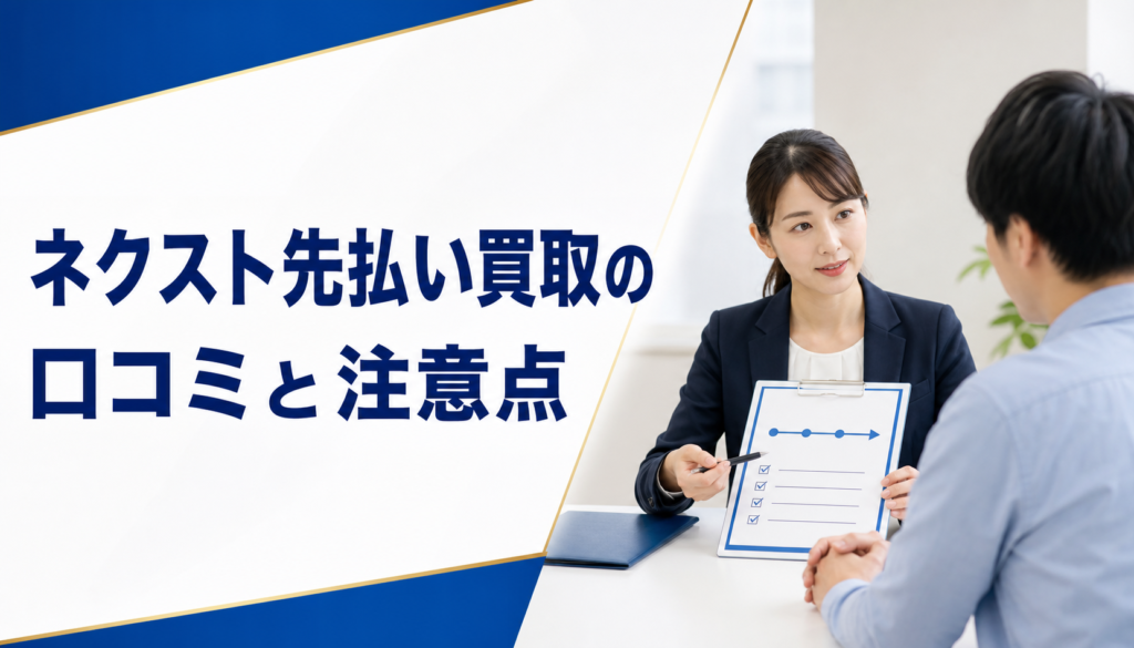 ネクスト先払い買取の口コミ・評判｜先払い買取・闇金の確認情報と相談前の注意点