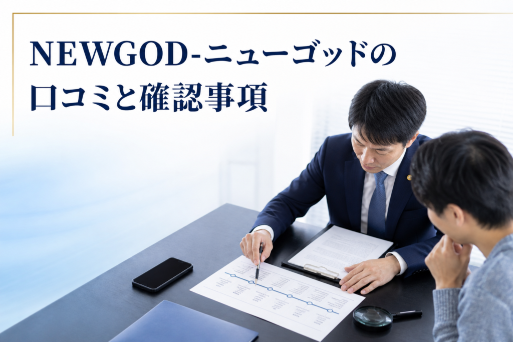 NEWGOD-ニューゴッドの口コミ・評判｜先払い買取・闇金の確認情報と相談前の注意点