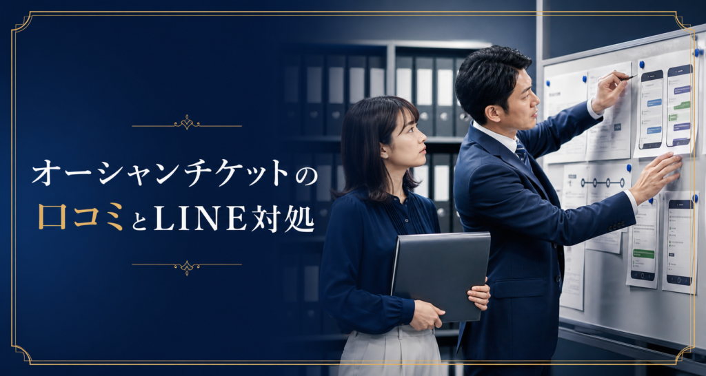 オーシャンチケットの口コミ・評判｜先払い買取・闇金のLINE連絡と対処法