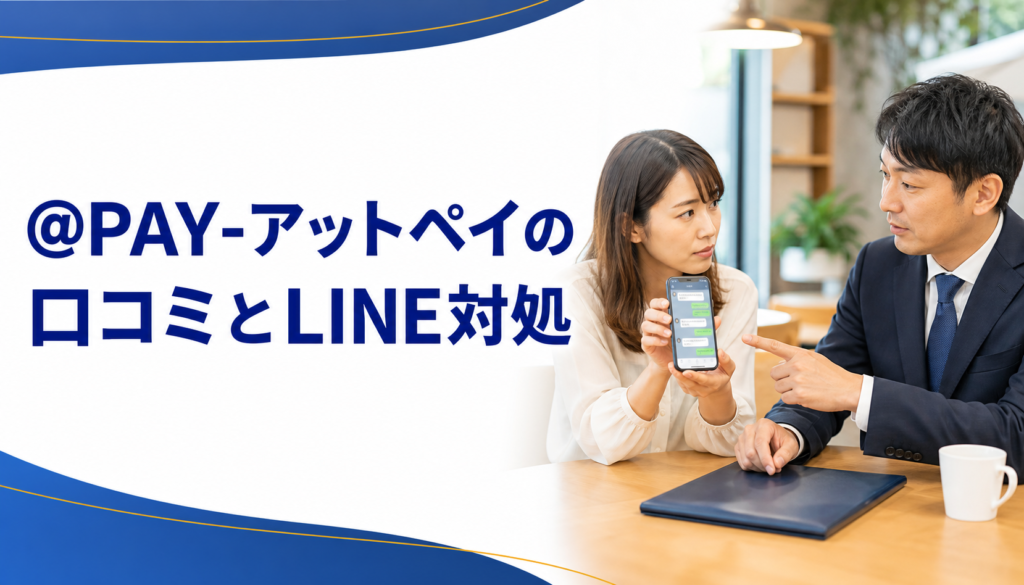 ＠PAY-アットペイの口コミ・評判｜先払い買取・闇金のLINE連絡と対処法