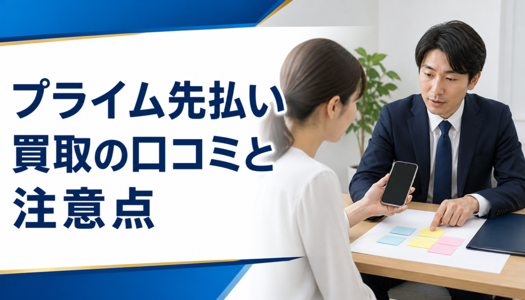 プライム先払い買取の口コミ・評判｜先払い買取・闇金の確認情報と相談前の注意点