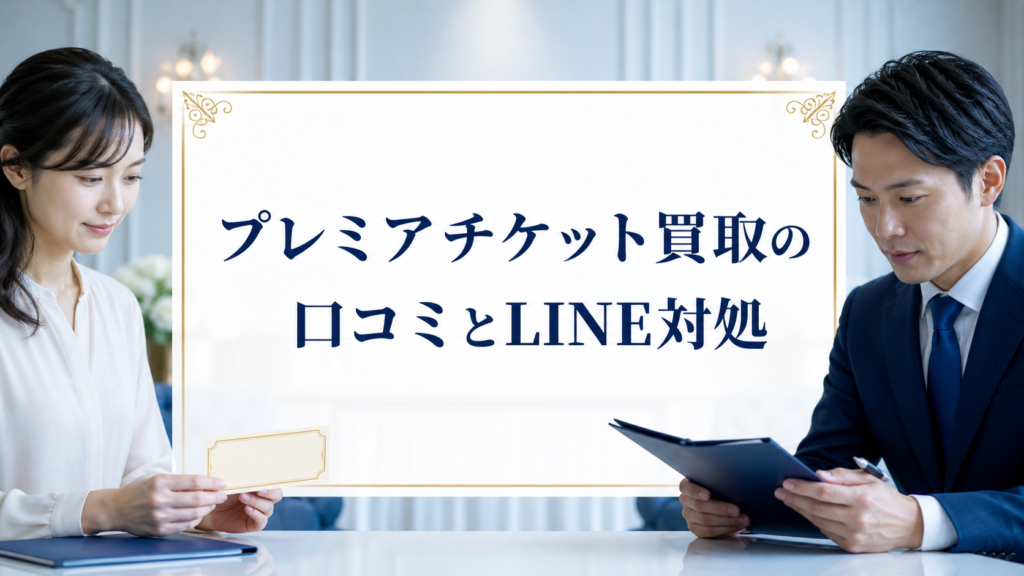 プレミアチケット買取（Premier Ticket）の口コミ・評判｜先払い買取・闇金のLINE連絡と対処法