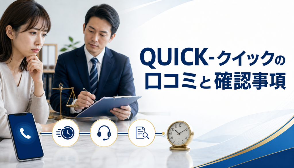 QUICK-クイックの口コミ・評判｜先払い買取・闇金の確認情報と相談前の注意点
