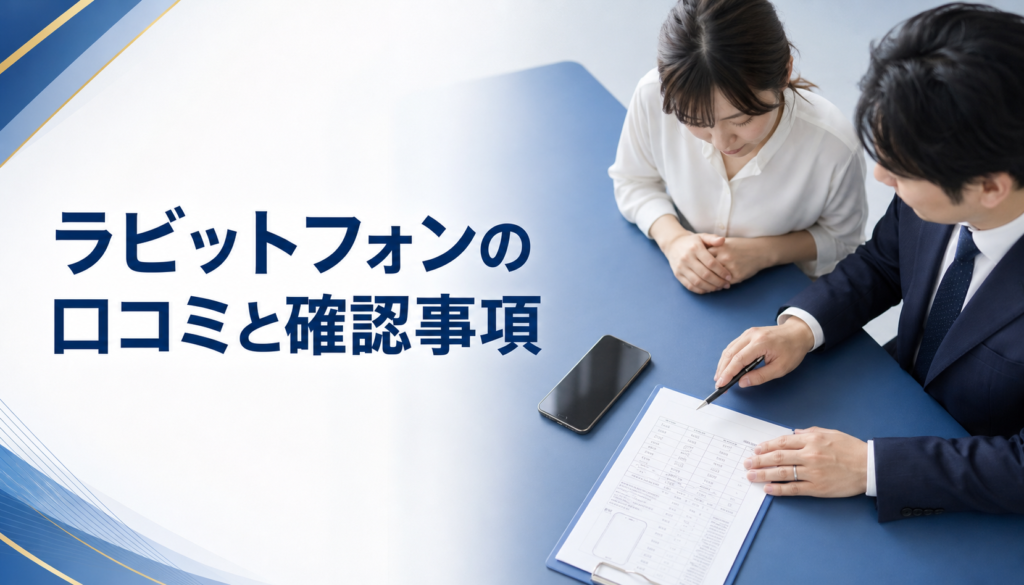 ラビットフォンの口コミ・評判｜先払い買取・闇金の確認情報と相談前の注意点